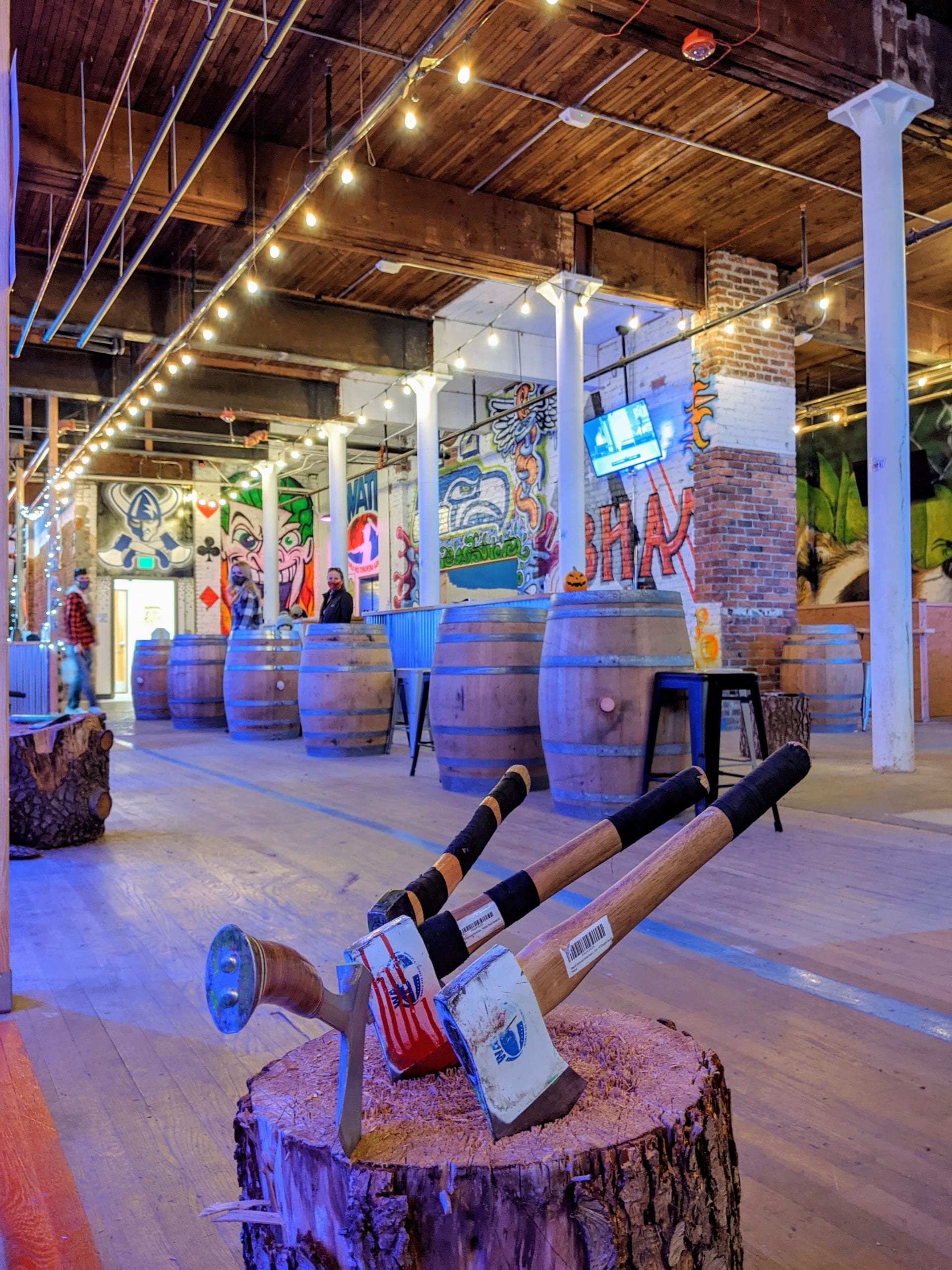 Experience Axe Throwing at Bellingham Axe